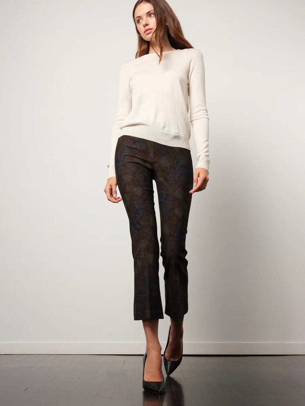Avenue Montaigne $340 Metallic Snake Print Pant Women’s 4 EUC